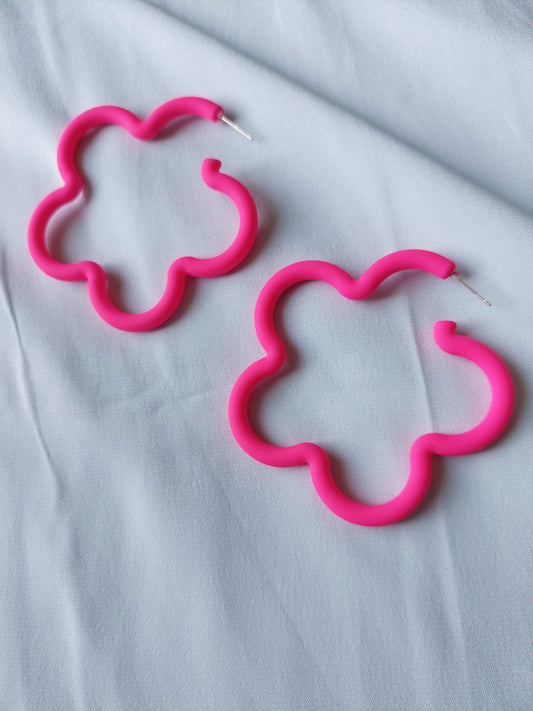 70s Flower Pop Hoops