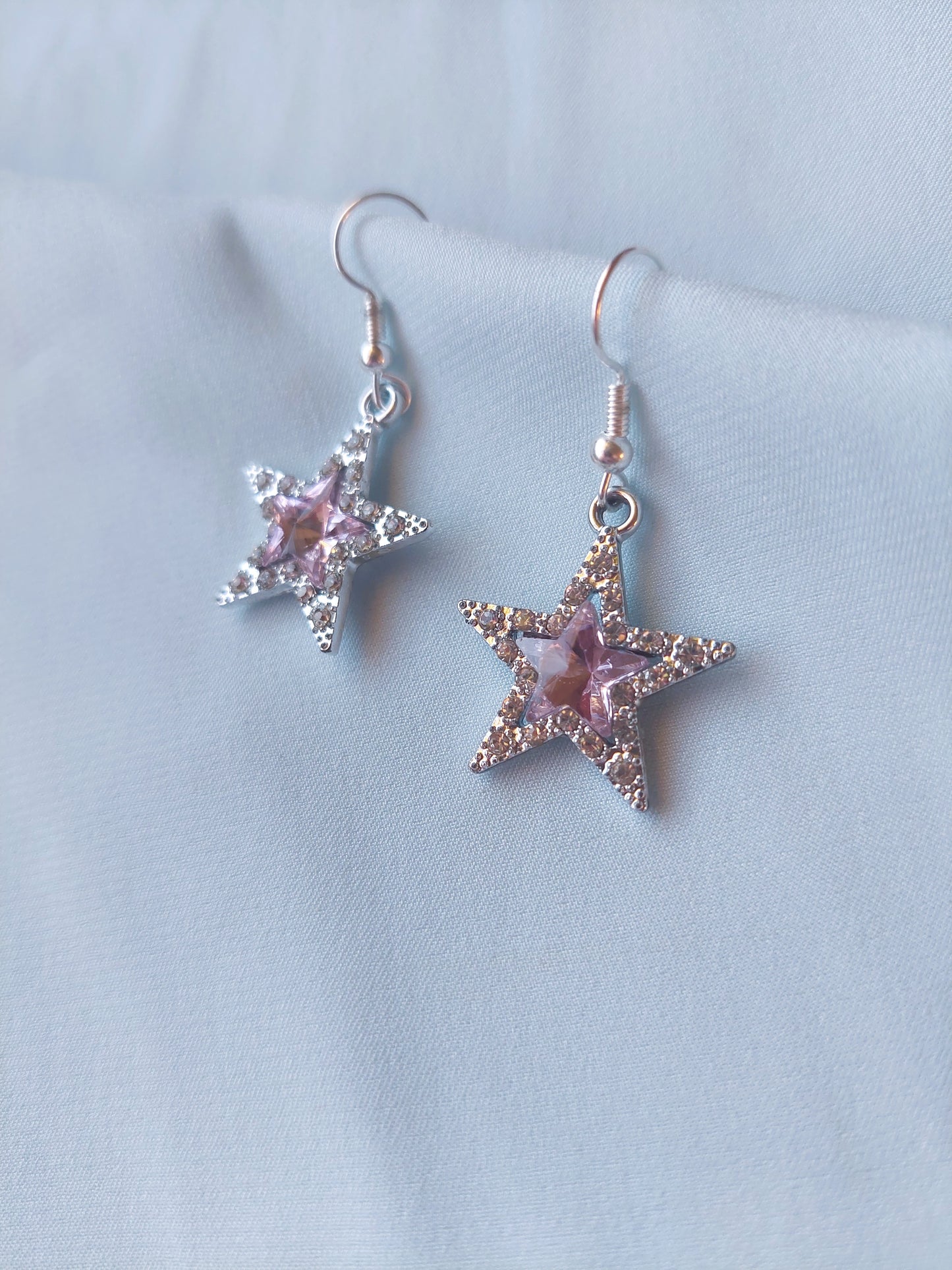 Pink Sparkle Earrings