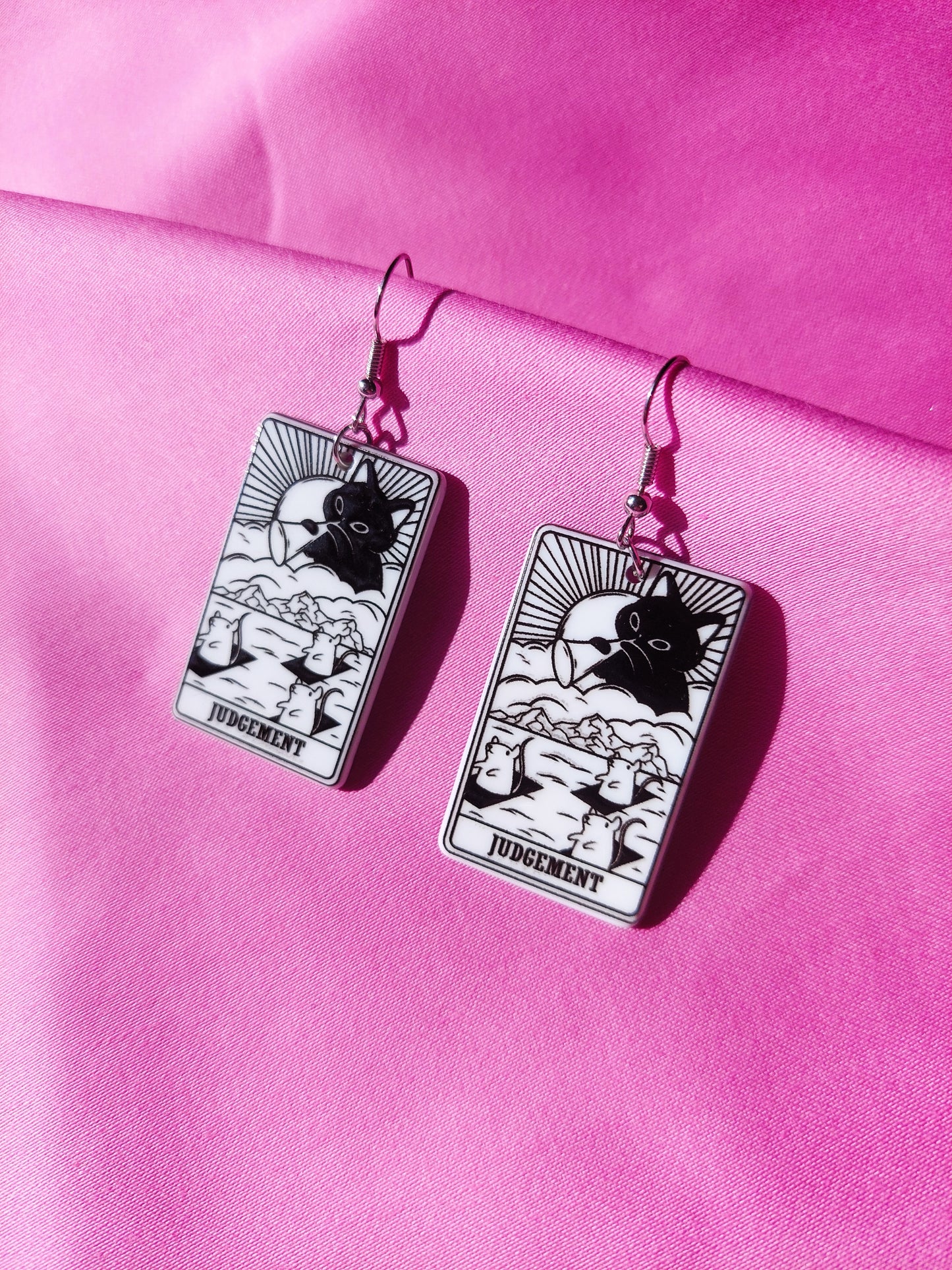 Judgement Tarot Cat Earrings