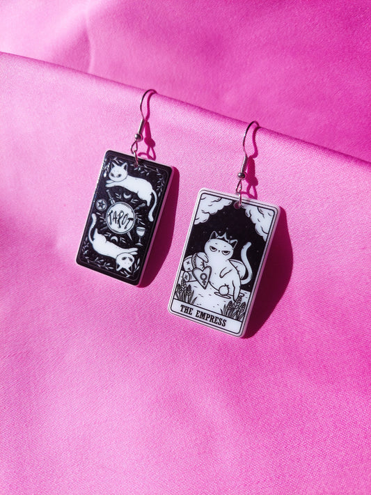 The Empress Tarot Cat Earrings