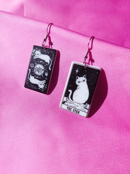 The Star Tarot Cat Earrings