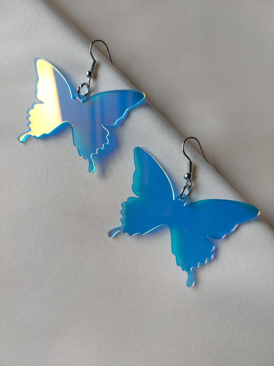 Iridescent Butterfly Earrings