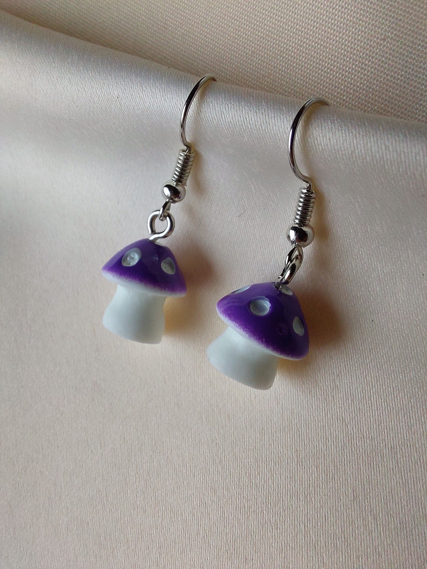 Mini Mushroom Earrings