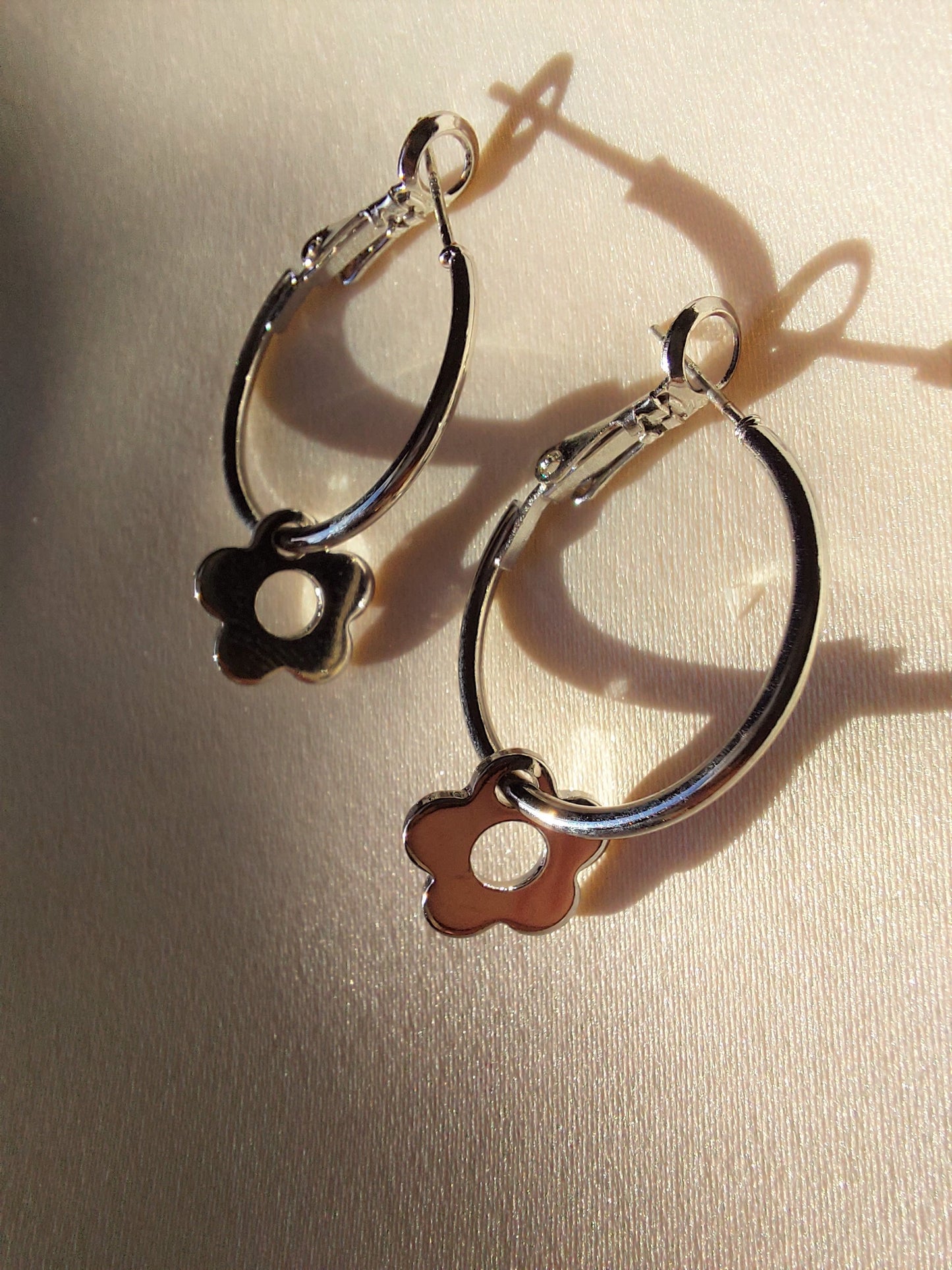 Flower Charm Earrings