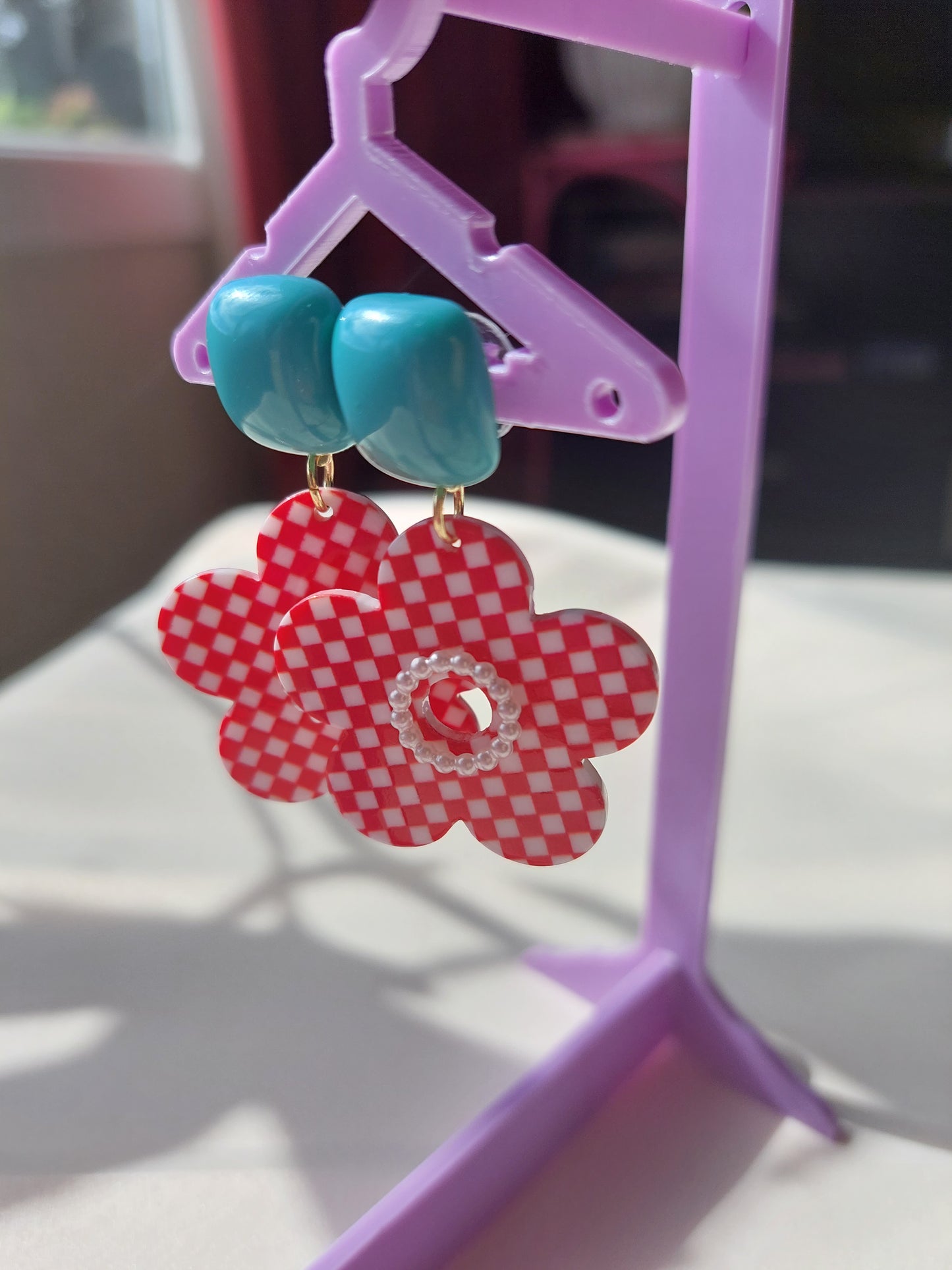 Daisy Plaid Earrings