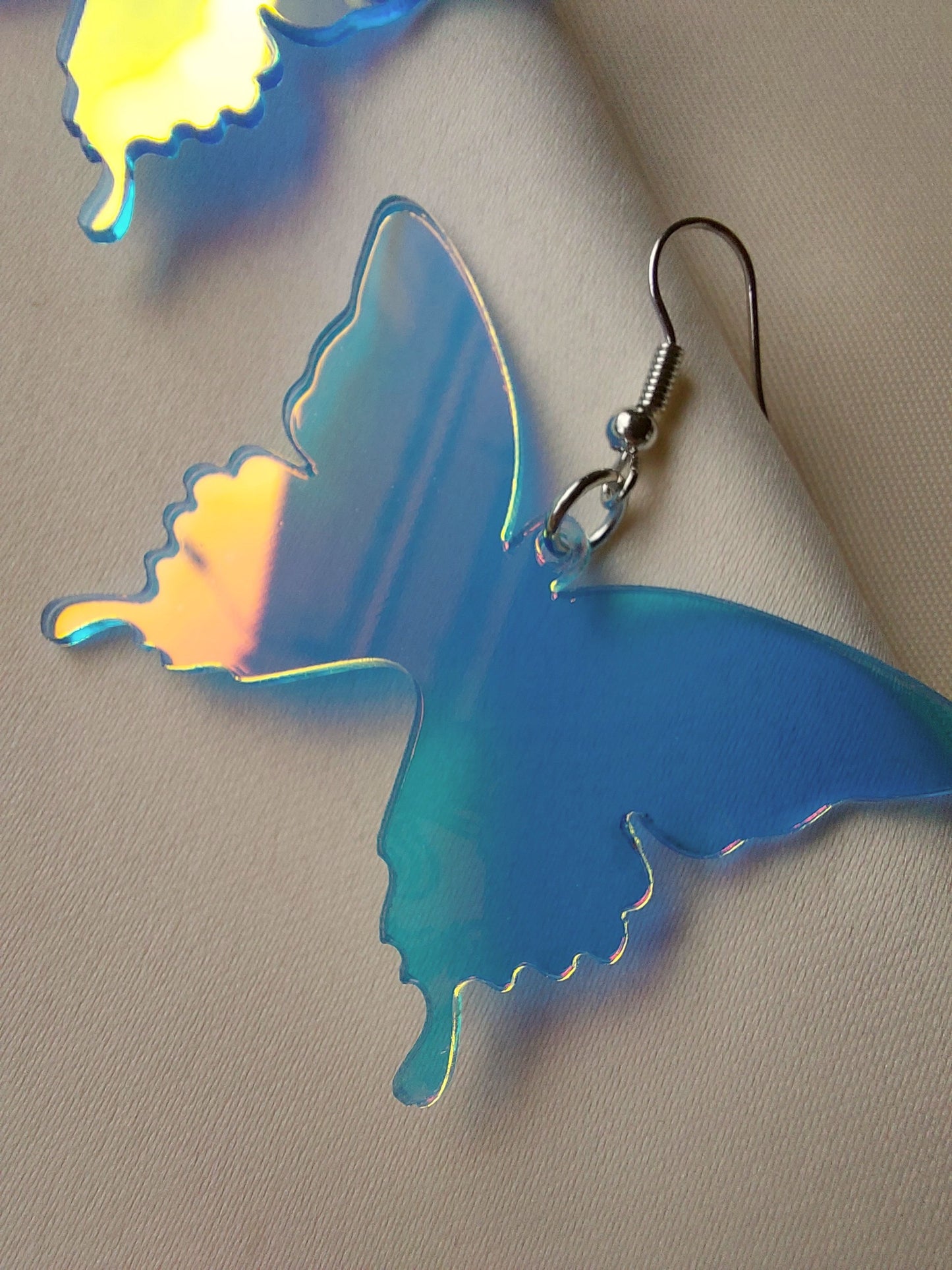 Iridescent Butterfly Earrings