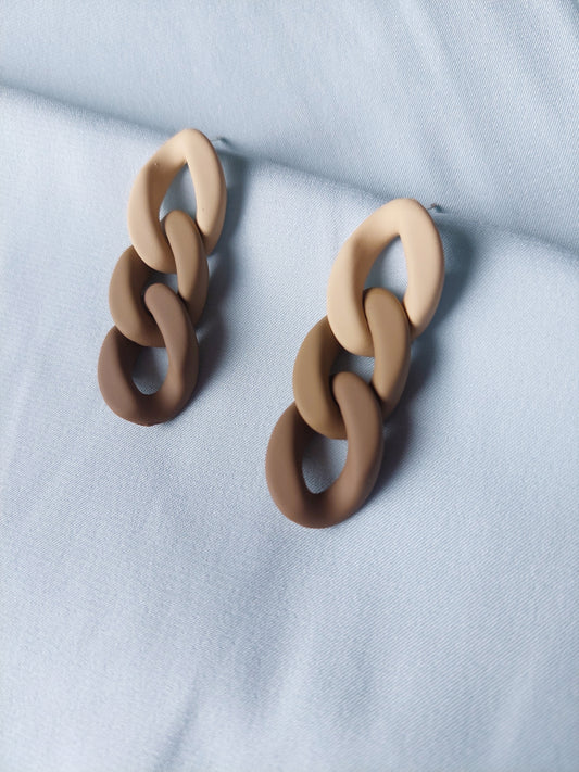 Latte Chain Earrings