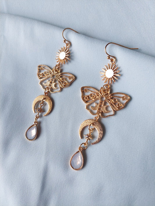 Lunar Moth Earrings