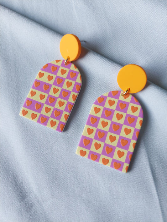Vintage Heart Earrings
