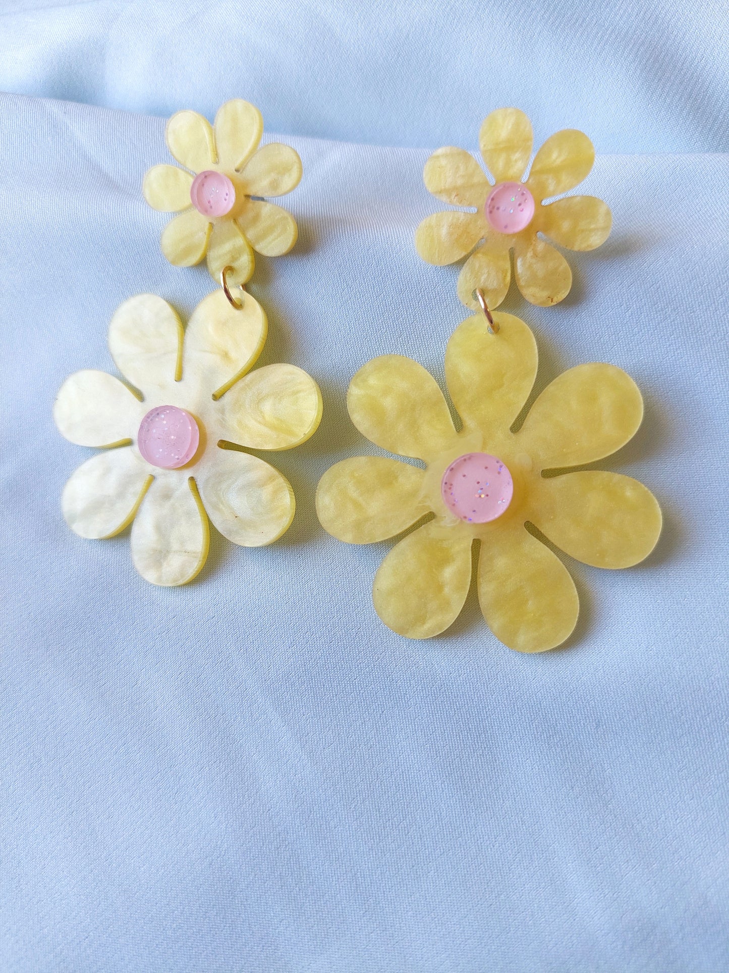 Yellow Flower Child Earrings