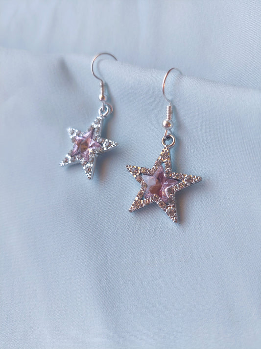 Pink Sparkle Earrings