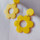 60s Flower Buttercup Earrings