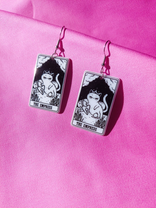 The Empress Tarot Cat Earrings