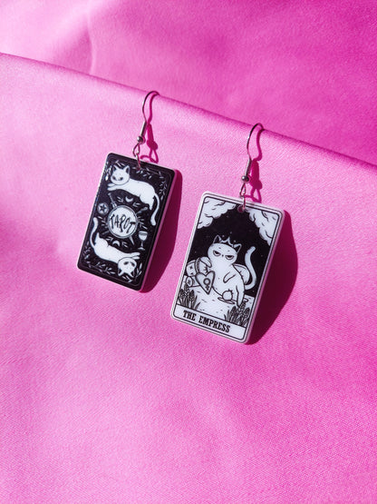 The Empress Tarot Cat Earrings