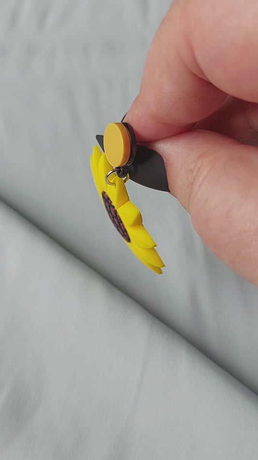 Sunflower Blossom Earrings