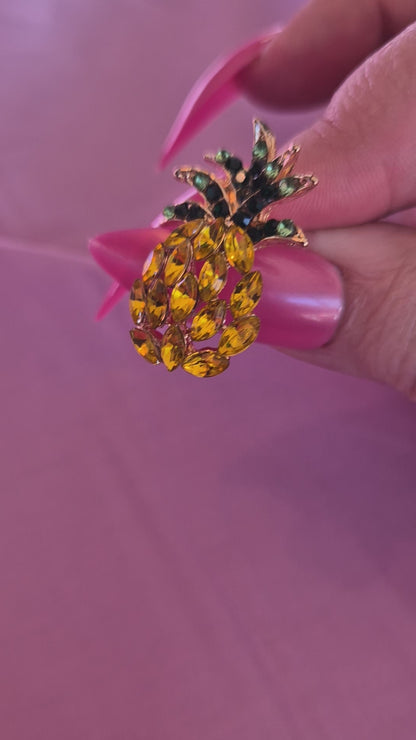 Pineapple Jewelled Earrings