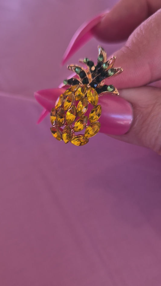 Pineapple Jewelled Earrings