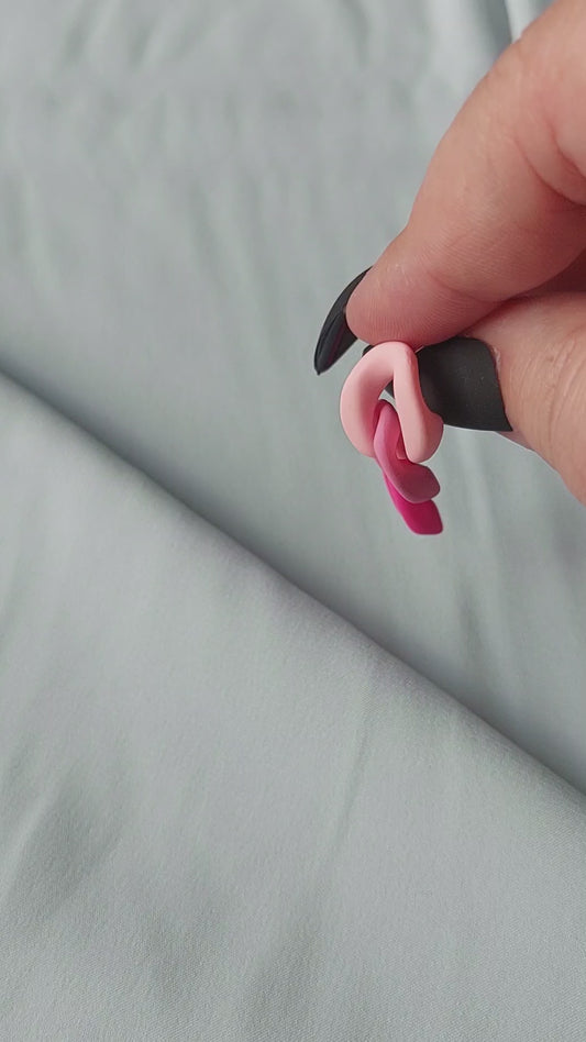 Pink Chain Earrings