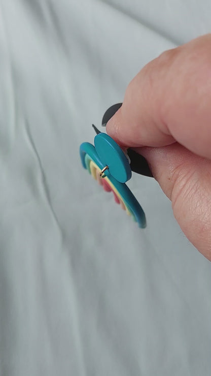 Retro Rainbow Earrings