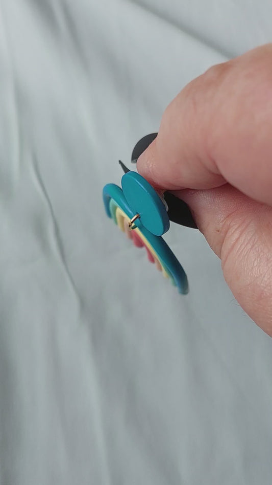 Retro Rainbow Earrings