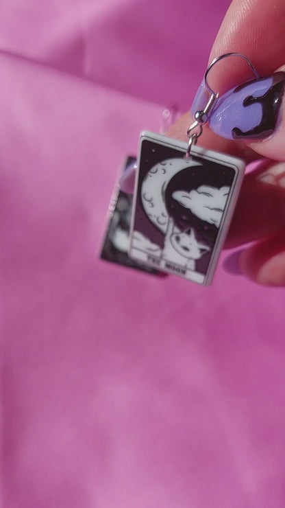 The Empress Tarot Cat Earrings