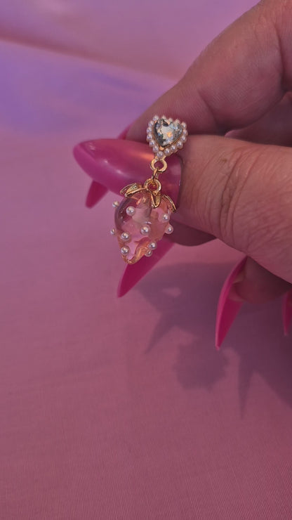 Sweetheart Strawberry Earrings