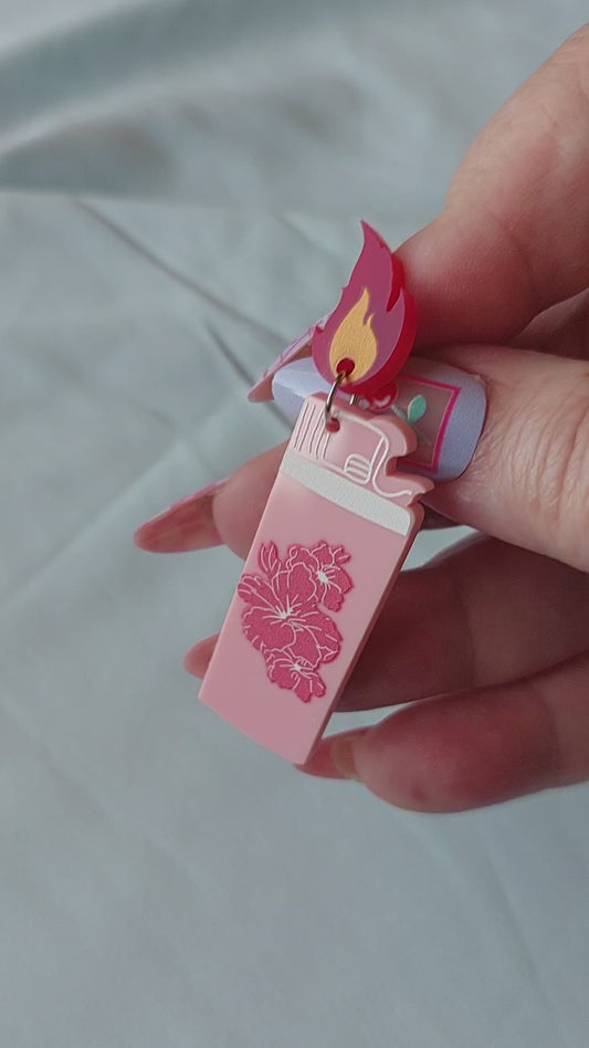 Pink Lighter Earrings