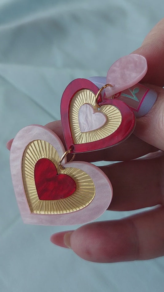 Vintage Valentine Goddess Earrings