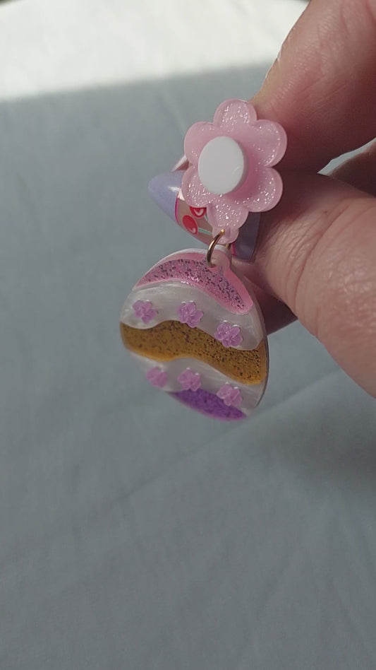 Glitter Egg Sparkle Earrings