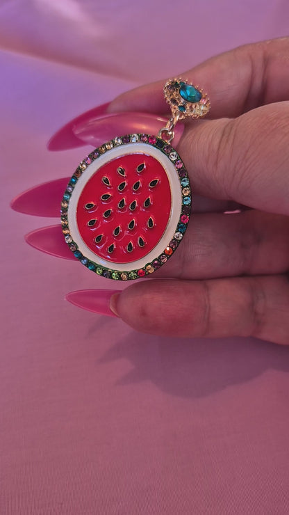 Watermelon Sparkle Earrings