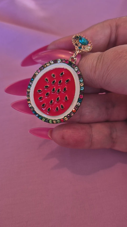 Watermelon Sparkle Earrings