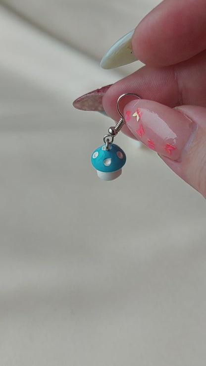Mini Mushroom Earrings