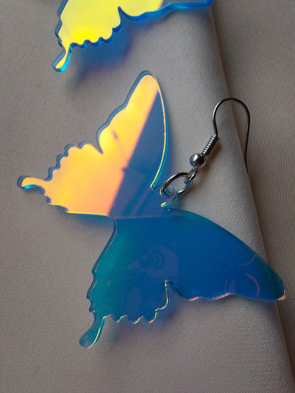 Iridescent Butterfly Earrings
