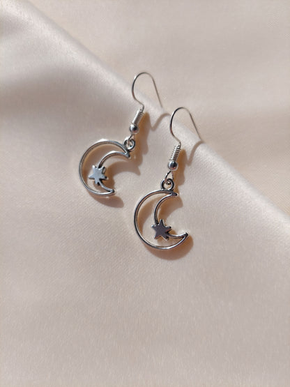 Moon & Star Earrings