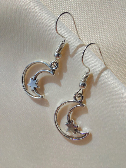 Moon & Star Earrings