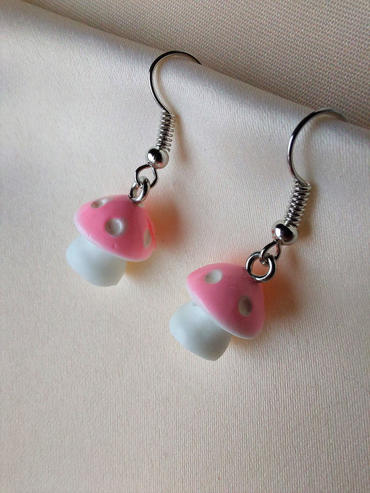 Mini Mushroom Earrings