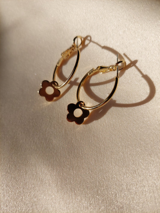 Flower Charm Earrings