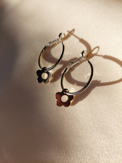 Flower Charm Earrings