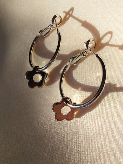 Flower Charm Earrings