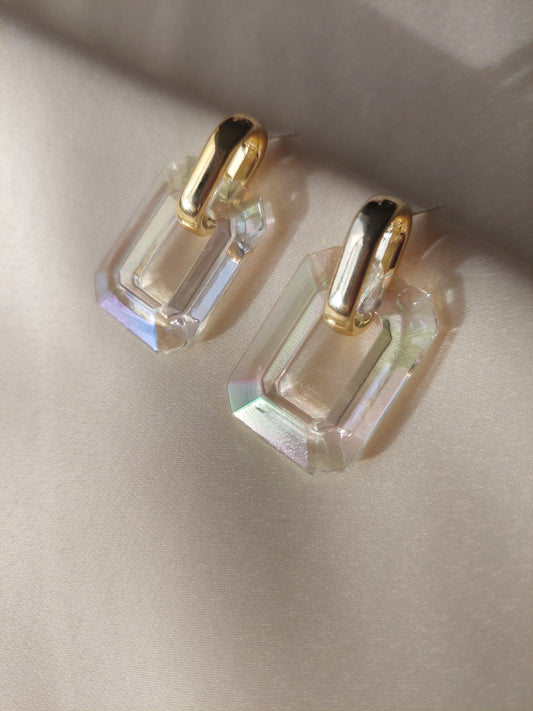 Iridescent Chain Earrings