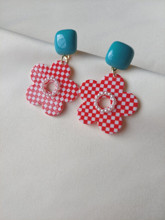 Daisy Plaid Earrings