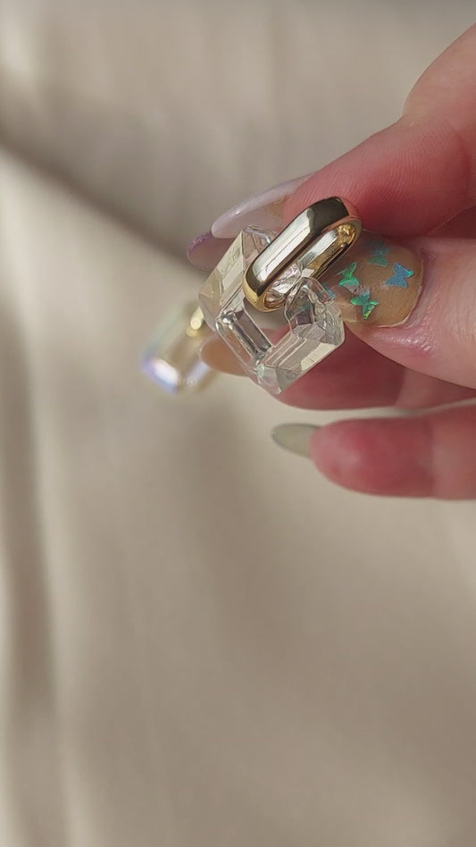 Iridescent Chain Earrings
