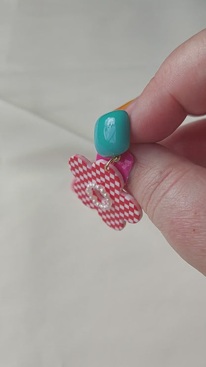 Daisy Plaid Earrings