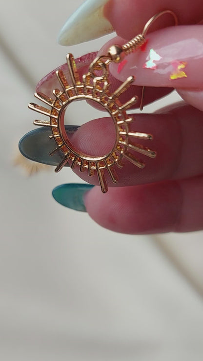Sunburst earrings